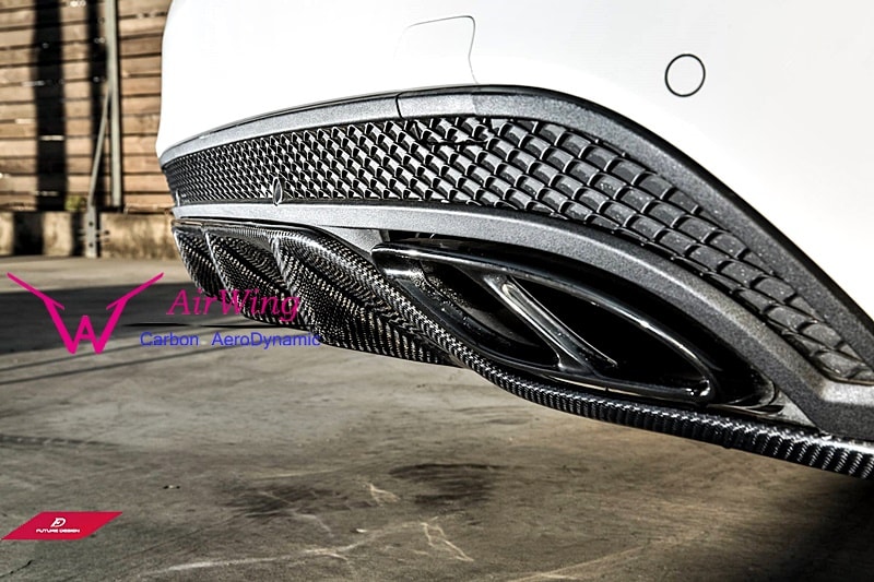Mercedes-Benz W205 C450 big-fin carbon rear diffuser 04